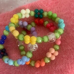 Hand-Crafted Custom Bead Set (3) Multi-Color
